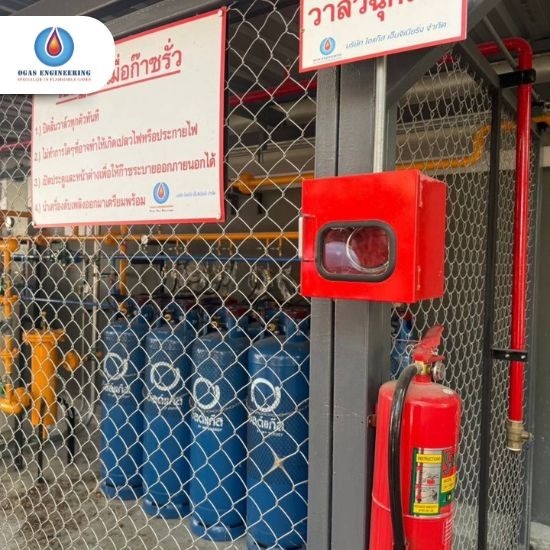 ระบบบป้องกันอัคคีภัยสถานีใช้แก๊ส